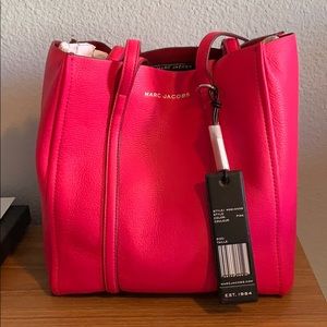 Marc Jacobs Hot Pink Leather Tote